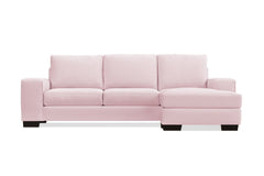 Melrose Reversible Chaise Sleeper Sofa Bed :: Leg Finish: Espresso / Sleeper Option: Memory Foam Mattress