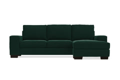 Melrose Reversible Chaise Sleeper Sofa Bed :: Leg Finish: Espresso / Sleeper Option: Deluxe Innerspring Mattress