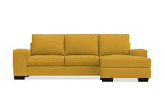 Melrose Reversible Chaise Sleeper Sofa Bed :: Leg Finish: Espresso / Sleeper Option: Memory Foam Mattress