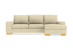 Melrose Reversible Chaise Sofa :: Leg Finish: Natural