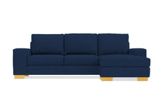 Melrose Reversible Chaise Sleeper Sofa Bed :: Leg Finish: Natural / Sleeper Option: Memory Foam Mattress