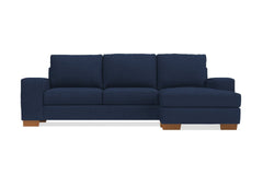 Melrose Reversible Chaise Sleeper Sofa Bed :: Leg Finish: Pecan / Sleeper Option: Deluxe Innerspring Mattress