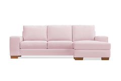 Melrose Reversible Chaise Sofa :: Leg Finish: Pecan