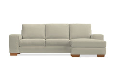 Melrose Reversible Chaise Sofa :: Leg Finish: Pecan