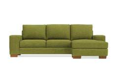 Melrose Reversible Chaise Sofa :: Leg Finish: Pecan