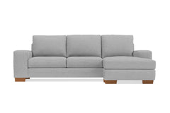 Melrose Reversible Chaise Sofa :: Leg Finish: Pecan