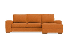 Melrose Reversible Chaise Sofa :: Leg Finish: Pecan