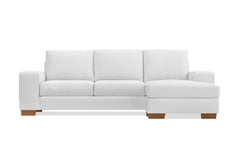 Melrose Reversible Chaise Sofa :: Leg Finish: Pecan