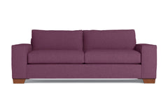 Melrose Queen Size Sleeper Sofa Bed :: Leg Finish: Pecan / Sleeper Option: Memory Foam Mattress