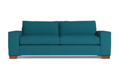 Melrose Queen Size Sleeper Sofa Bed :: Leg Finish: Pecan / Sleeper Option: Memory Foam Mattress