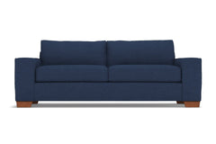 Melrose Queen Size Sleeper Sofa Bed :: Leg Finish: Pecan / Sleeper Option: Memory Foam Mattress