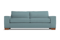 Melrose Queen Size Sleeper Sofa Bed :: Leg Finish: Pecan / Sleeper Option: Memory Foam Mattress