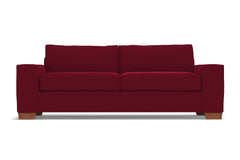 Melrose Queen Size Sleeper Sofa Bed :: Leg Finish: Pecan / Sleeper Option: Memory Foam Mattress