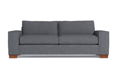 Melrose Queen Size Sleeper Sofa Bed :: Leg Finish: Pecan / Sleeper Option: Memory Foam Mattress