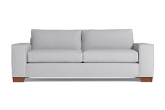 Melrose Queen Size Sleeper Sofa Bed :: Leg Finish: Pecan / Sleeper Option: Memory Foam Mattress