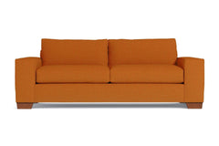 Melrose Queen Size Sleeper Sofa Bed :: Leg Finish: Pecan / Sleeper Option: Memory Foam Mattress