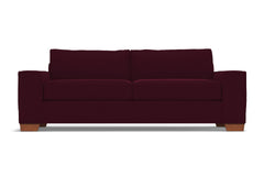 Melrose Queen Size Sleeper Sofa Bed :: Leg Finish: Pecan / Sleeper Option: Deluxe Innerspring Mattress