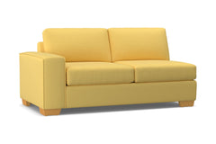 Melrose Left Arm Apartment Size Sofa :: Leg Finish: Natural / Configuration: LAF - Chaise on the Left