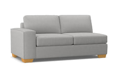 Melrose Left Arm Apartment Size Sofa :: Leg Finish: Natural / Configuration: LAF - Chaise on the Left