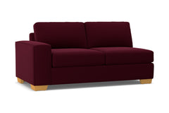 Melrose Left Arm Apartment Size Sofa :: Leg Finish: Natural / Configuration: LAF - Chaise on the Left