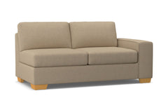 Melrose Right Arm Apartment Size Sofa :: Leg Finish: Natural / Configuration: RAF - Chaise on the Right