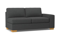 Melrose Right Arm Apartment Size Sofa :: Leg Finish: Natural / Configuration: RAF - Chaise on the Right