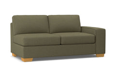Melrose Right Arm Apartment Size Sofa :: Leg Finish: Natural / Configuration: RAF - Chaise on the Right