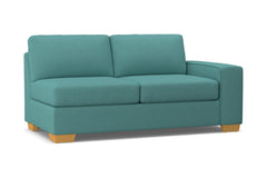 Melrose Right Arm Apartment Size Sofa :: Leg Finish: Natural / Configuration: RAF - Chaise on the Right