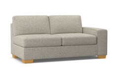 Melrose Right Arm Apartment Size Sofa :: Leg Finish: Natural / Configuration: RAF - Chaise on the Right