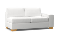 Melrose Right Arm Apartment Size Sofa :: Leg Finish: Natural / Configuration: RAF - Chaise on the Right