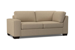 Melrose Left Arm Corner Apt Size Sofa :: Leg Finish: Espresso / Configuration: LAF - Chaise on the Left