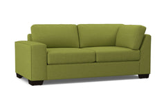 Melrose Left Arm Corner Apt Size Sofa :: Leg Finish: Espresso / Configuration: LAF - Chaise on the Left