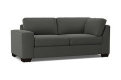 Melrose Left Arm Corner Apt Size Sofa :: Leg Finish: Espresso / Configuration: LAF - Chaise on the Left