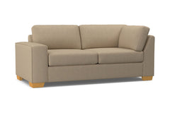 Melrose Left Arm Corner Apt Size Sofa :: Leg Finish: Natural / Configuration: LAF - Chaise on the Left