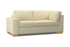 Melrose Left Arm Corner Apt Size Sofa :: Leg Finish: Natural / Configuration: LAF - Chaise on the Left