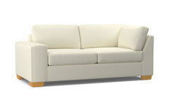 Melrose Left Arm Corner Apt Size Sofa :: Leg Finish: Natural / Configuration: LAF - Chaise on the Left