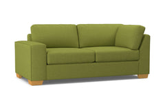 Melrose Left Arm Corner Apt Size Sofa :: Leg Finish: Natural / Configuration: LAF - Chaise on the Left