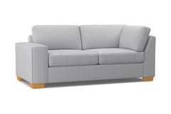 Melrose Left Arm Corner Apt Size Sofa :: Leg Finish: Natural / Configuration: LAF - Chaise on the Left