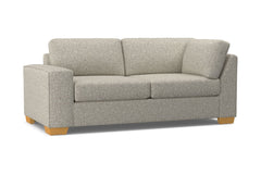 Melrose Left Arm Corner Apt Size Sofa :: Leg Finish: Natural / Configuration: LAF - Chaise on the Left