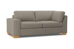 Melrose Left Arm Corner Apt Size Sofa :: Leg Finish: Natural / Configuration: LAF - Chaise on the Left
