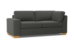 Melrose Left Arm Corner Apt Size Sofa :: Leg Finish: Natural / Configuration: LAF - Chaise on the Left