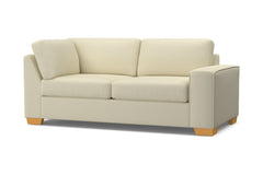 Melrose Right Arm Corner Apt Size Sofa :: Leg Finish: Natural / Configuration: RAF - Chaise on the Right