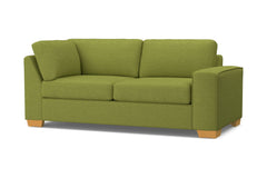 Melrose Right Arm Corner Apt Size Sofa :: Leg Finish: Natural / Configuration: RAF - Chaise on the Right