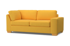 Melrose Right Arm Corner Apt Size Sofa :: Leg Finish: Natural / Configuration: RAF - Chaise on the Right