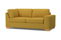 Melrose Right Arm Corner Apt Size Sofa :: Leg Finish: Natural / Configuration: RAF - Chaise on the Right