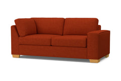 Melrose Right Arm Corner Apt Size Sofa :: Leg Finish: Natural / Configuration: RAF - Chaise on the Right