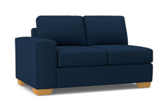 Melrose Left Arm Loveseat :: Leg Finish: Natural / Configuration: LAF - Chaise on the Left