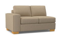 Melrose Left Arm Loveseat :: Leg Finish: Natural / Configuration: LAF - Chaise on the Left