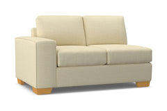 Melrose Left Arm Loveseat :: Leg Finish: Natural / Configuration: LAF - Chaise on the Left