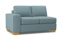 Melrose Left Arm Loveseat :: Leg Finish: Natural / Configuration: LAF - Chaise on the Left